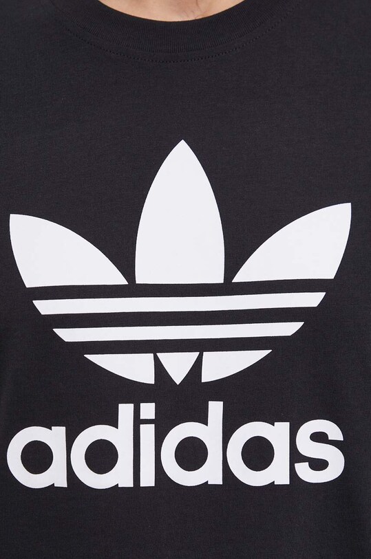 Бавовняна футболка adidas Originals Trefoil IU2364 чорний