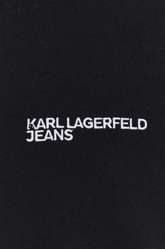 Karl Lagerfeld Jeans t-shirt bawełniany 240D1700 czarny
