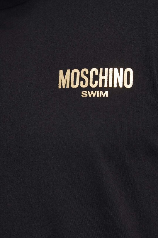 Moschino Underwear t-shirt plażowy bawełniany czarny 0715.9407