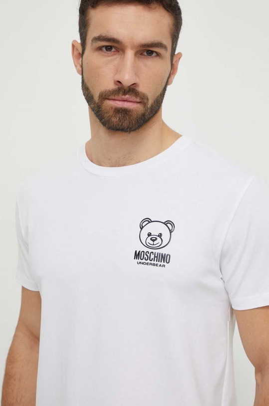 Tričko Moschino Underwear potisk bílá 0703.4406
