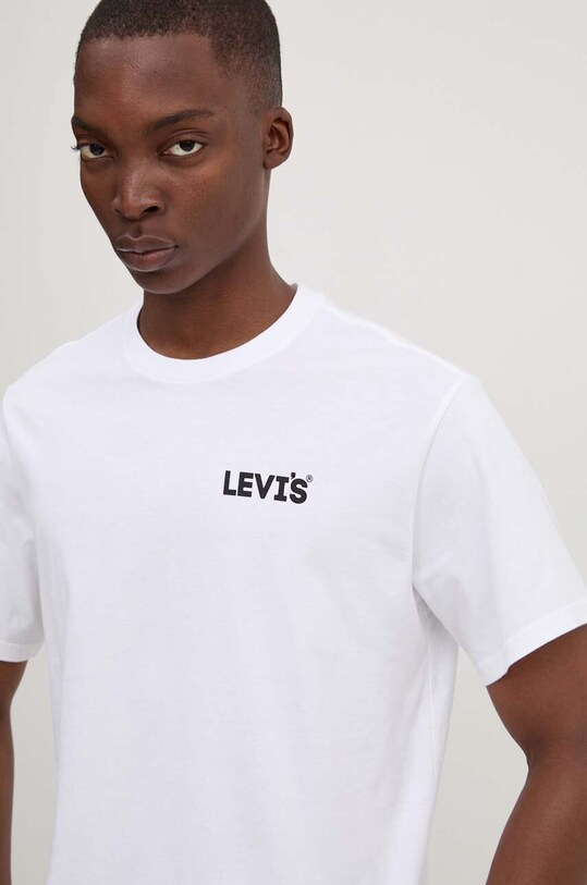 Bavlnené tričko Levi's 16143 biela SS25