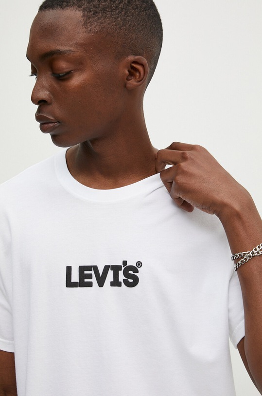 Levi's t-shirt bawełniany biały 16143