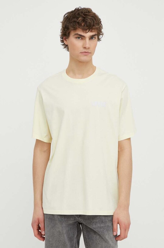 Levi's t-shirt bawełniany żółty 16143