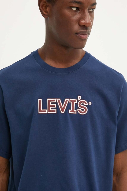 Levi's tricou din bumbac bleumarin 16143