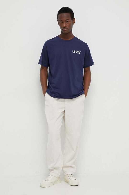 Bavlnené tričko Levi's 16143 tmavomodrá SS25