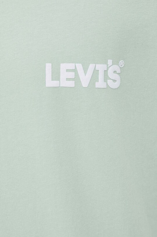 Βαμβακερό μπλουζάκι Levi's 16143 πράσινο