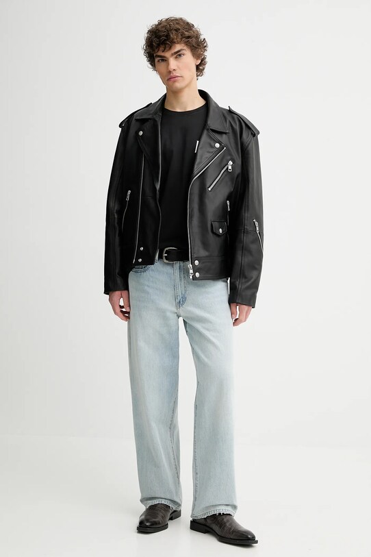 Памучна тениска Levi's 16143 черен SS25