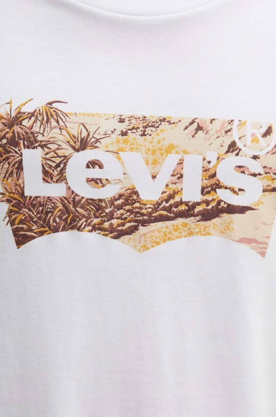Levi's t-shirt bawełniany biały 22491