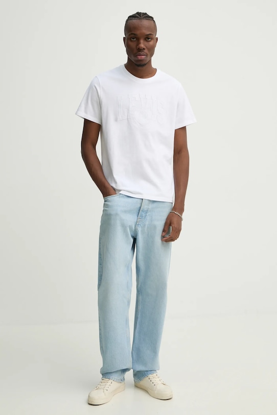 Levi's tricou din bumbac 22491 alb SS25