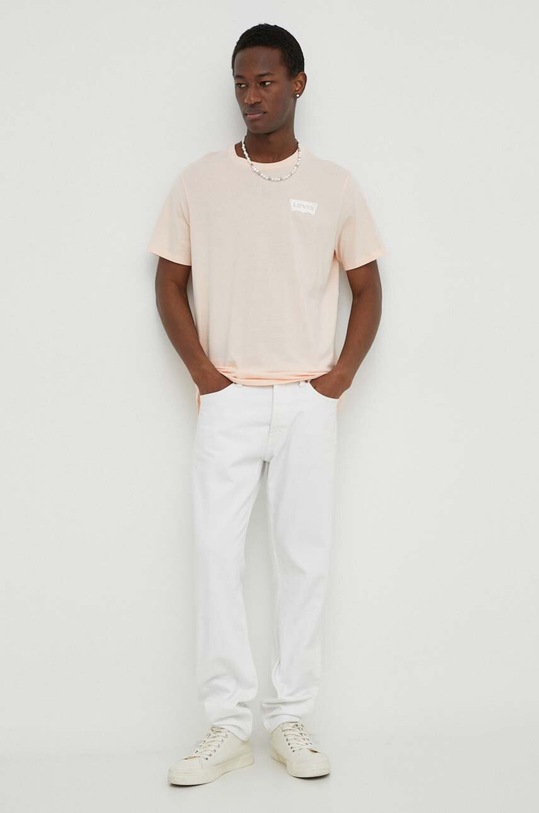 Levi's t-shirt bawełniany 22491 różowy SS25
