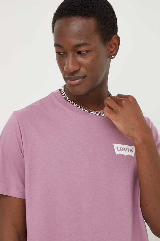Levi's tricou din bumbac roz 22491