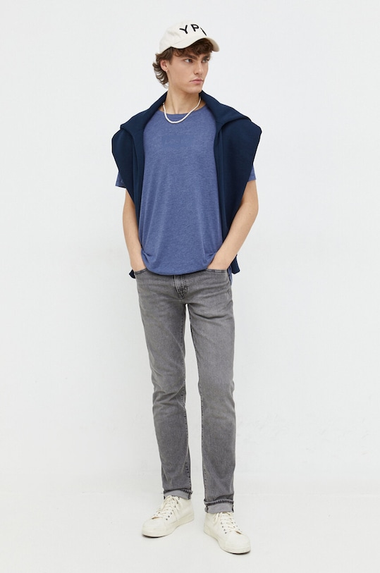 Levi's tricou din bumbac 22491 albastru SS25