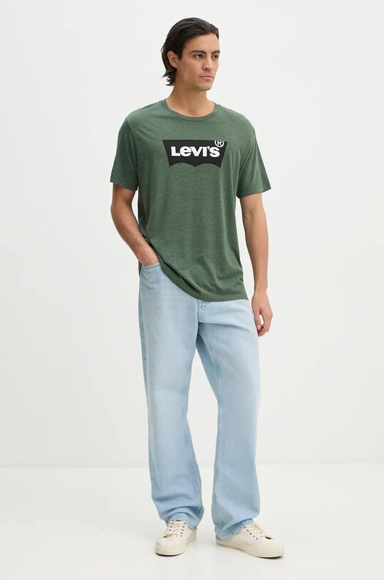 Levi's t-shirt bawełniany 22491 zielony SS25