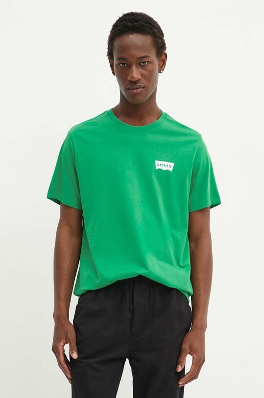 Levi's pamut póló zöld 22491
