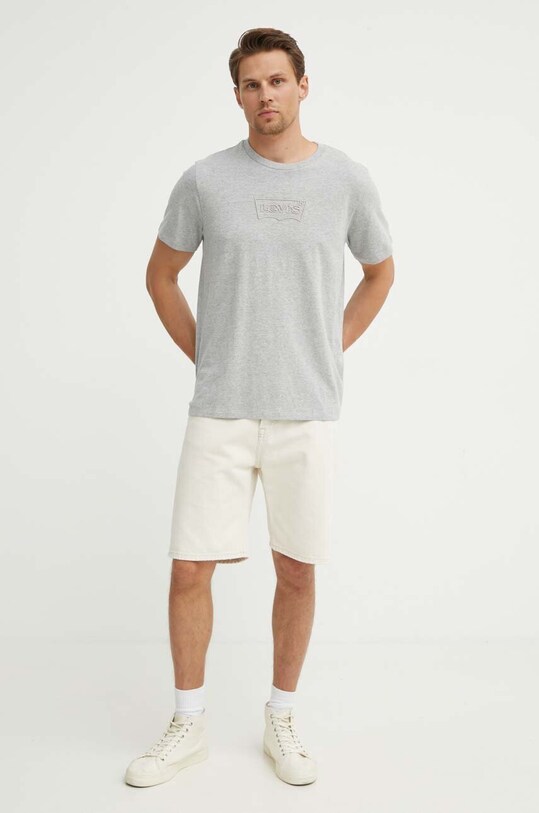 Levi's t-shirt bawełniany 22491 szary SS25
