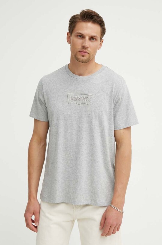 Levi's t-shirt bawełniany szary 22491