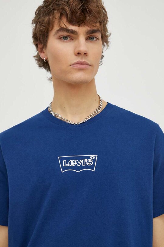 Levi's tricou din bumbac albastru 22491