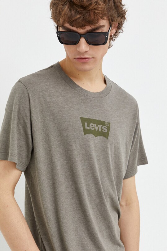 Levi's tricou din bumbac verde 22491