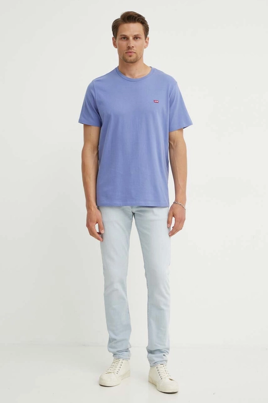 Levi's t-shirt bawełniany 56605 fioletowy AW24