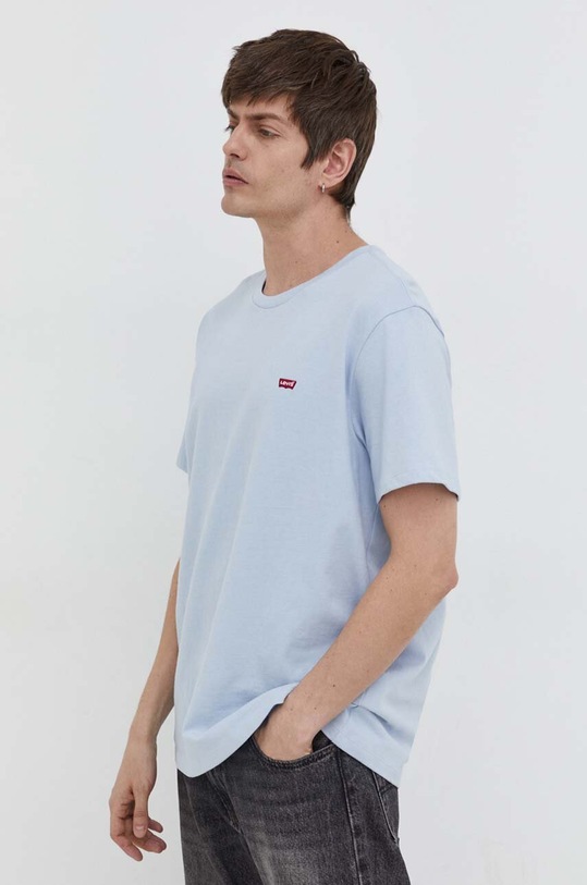 Levi's t-shirt bawełniany niebieski 56605
