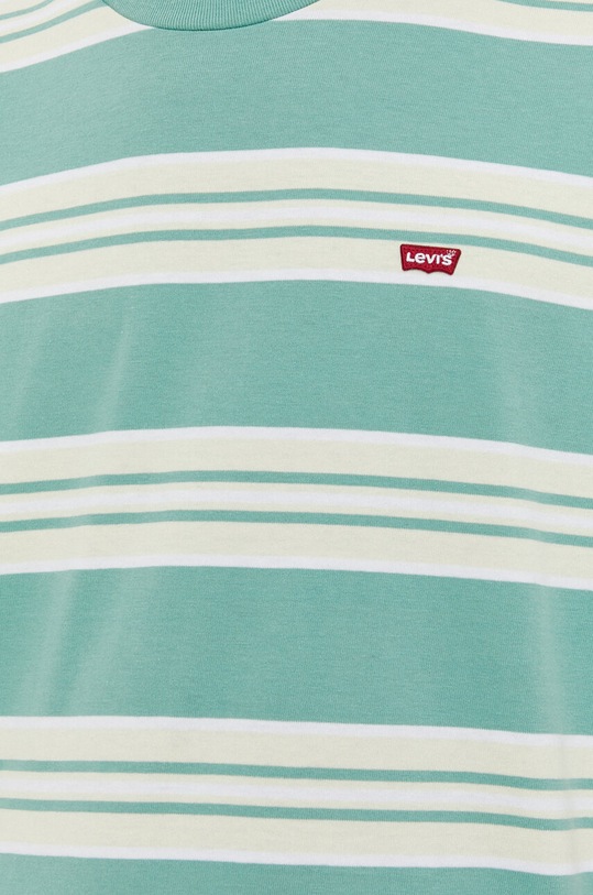 Bavlněné tričko Levi's 56605 zelená
