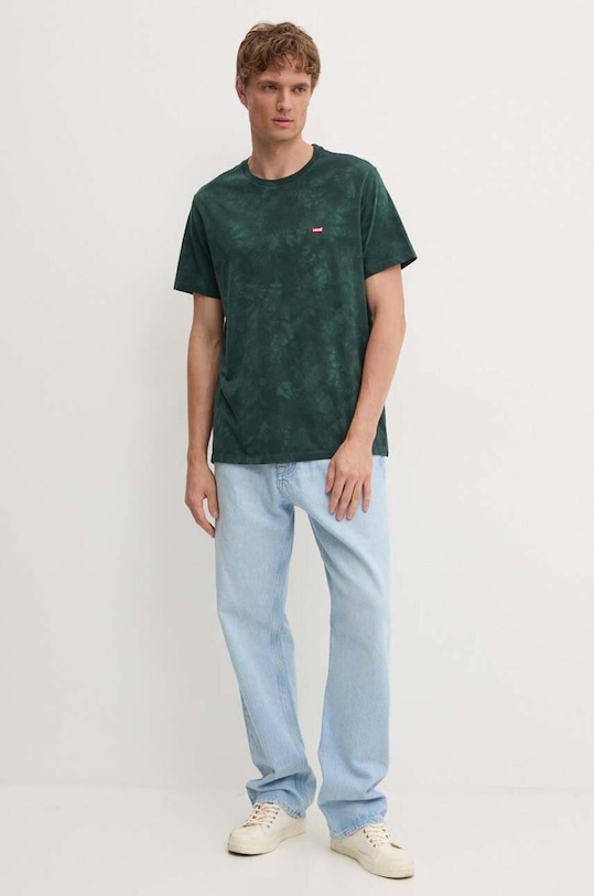 Levi's tricou din bumbac 56605 verde SS25
