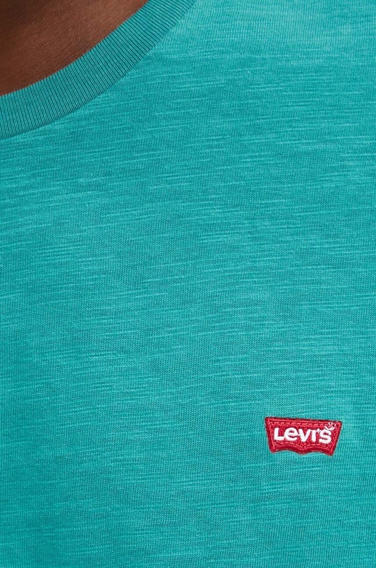 Levi's t-shirt bawełniany zielony 56605