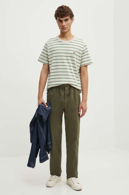 Levi's tricou din bumbac 56605 bej SS25