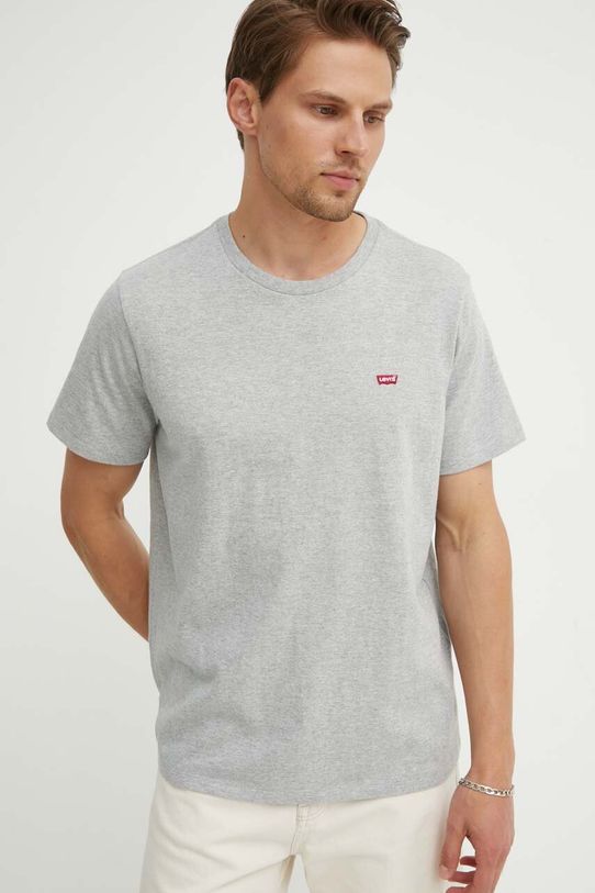 Levi's t-shirt bawełniany szary 56605