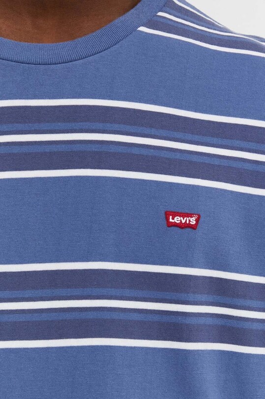 Bavlnené tričko Levi's 56605 modrá