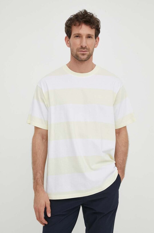 Levi's tricou din bumbac cu modele galben A0637