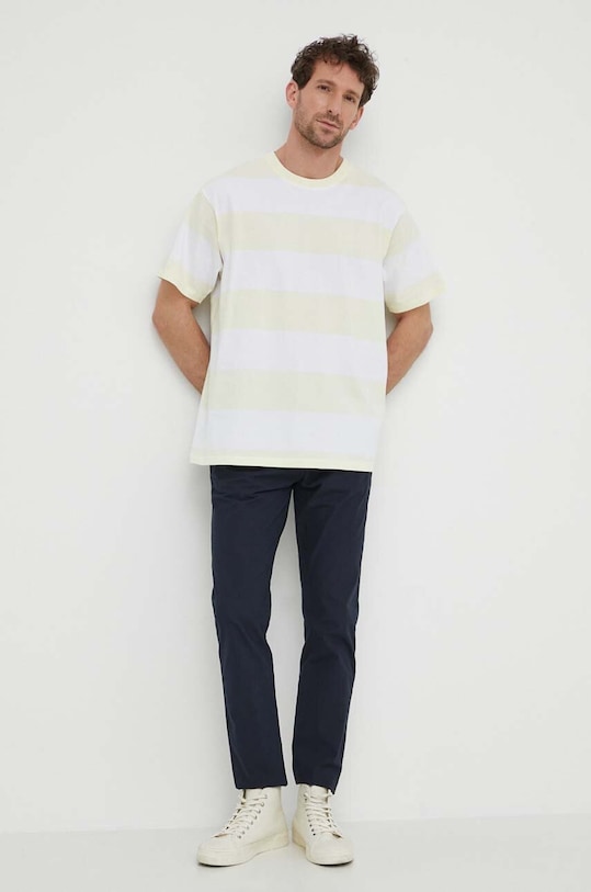 Levi's tricou din bumbac A0637 galben SS25