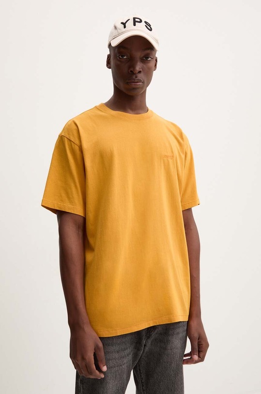 Levi's tricou din bumbac cu modele galben A0637