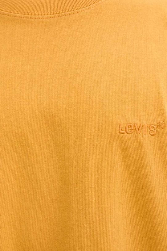 Pamučna majica Levi's A0637 zlatna