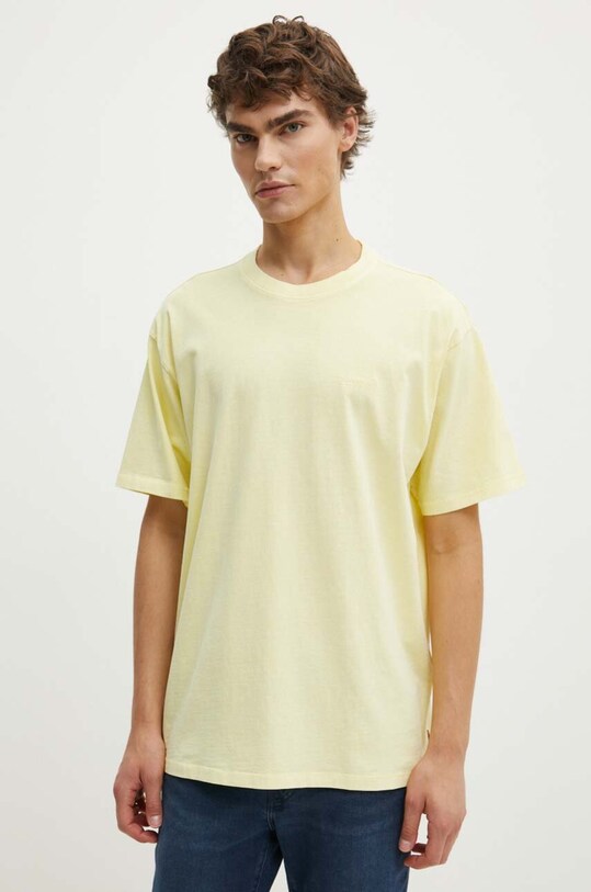 Levi's tricou din bumbac galben A0637