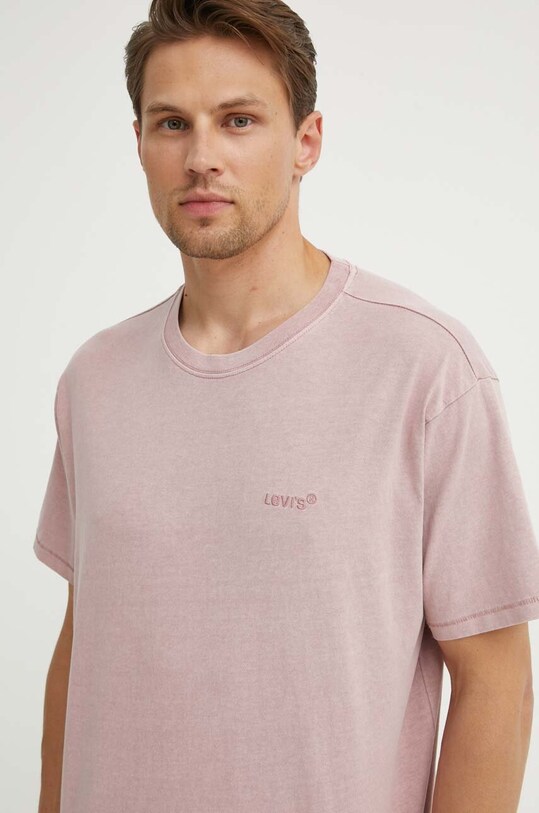 Levi's t-shirt bawełniany różowy A0637