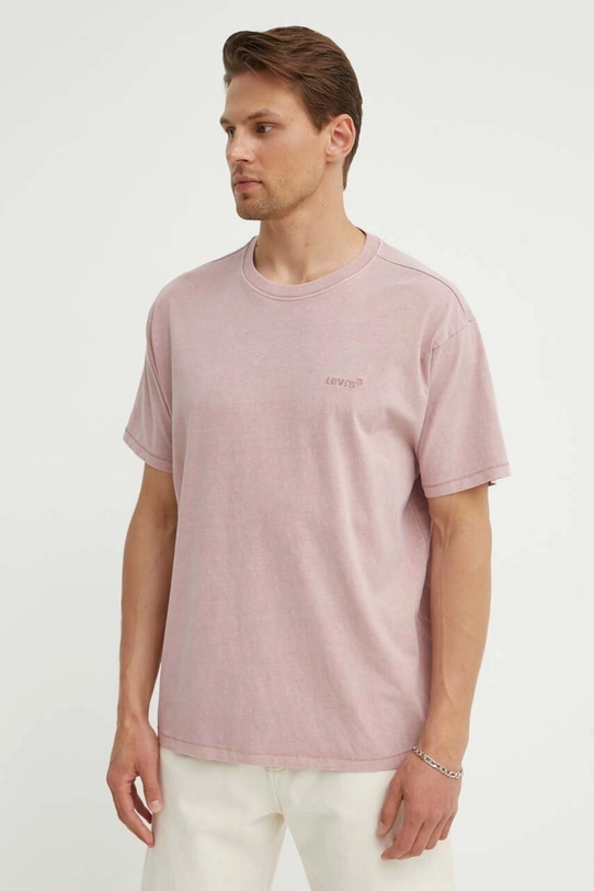 Levi's t-shirt bawełniany różowy A0637