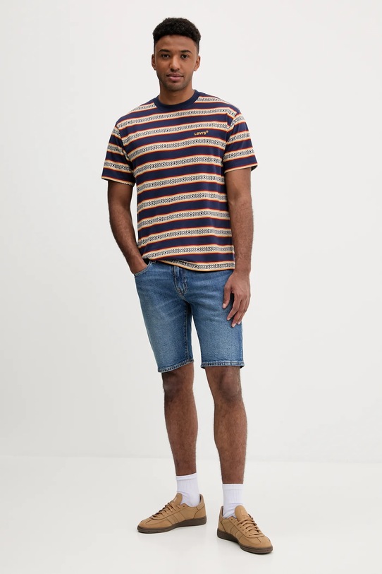 Levi's tricou din bumbac A0637 bleumarin SS25