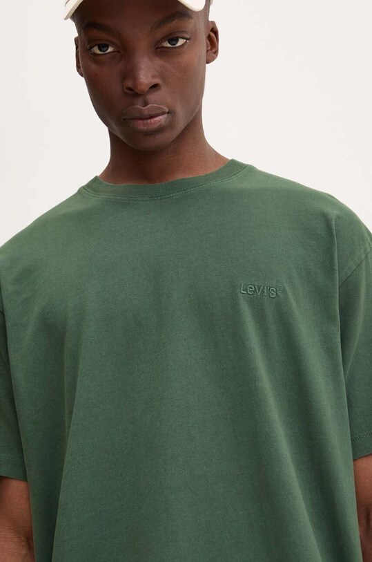 Levi's t-shirt bawełniany zielony A0637