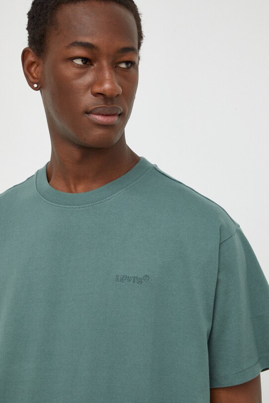 Levi's t-shirt bawełniany zielony A0637