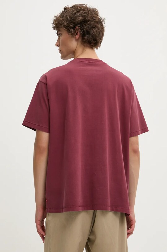 Îmbrăcăminte Levi's tricou din bumbac A0637 burgundia