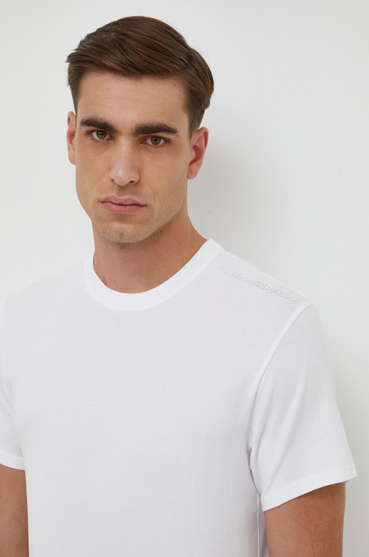 Karl Lagerfeld t-shirt 2-pack z elastanem czarny 240M2100