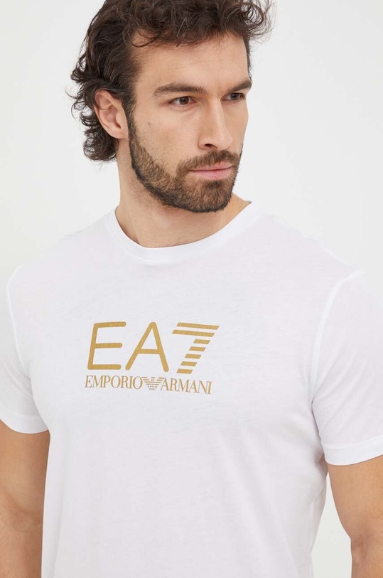 EA7 Emporio Armani t-shirt bawełniany biały 3DPT08.PJM9Z