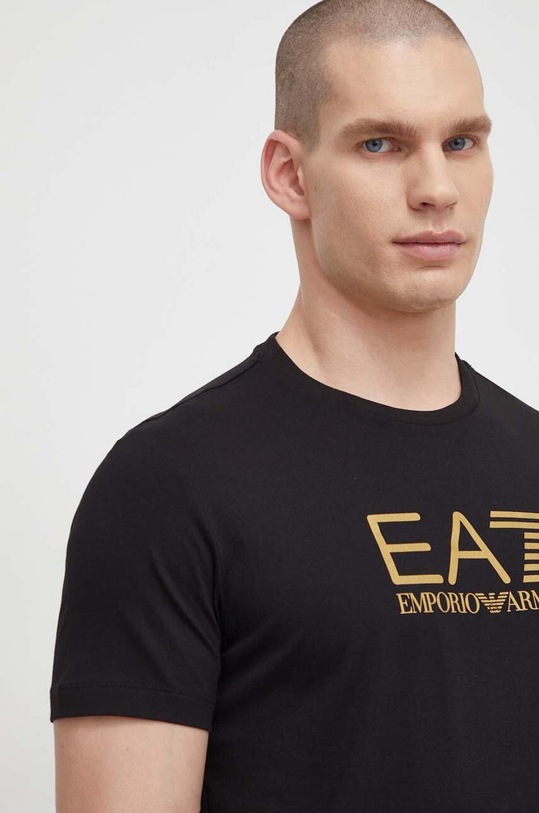 Odzież EA7 Emporio Armani t-shirt bawełniany 3DPT08.PJM9Z czarny
