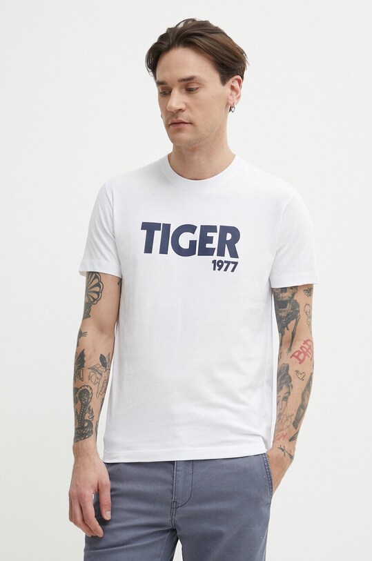 Tiger Of Sweden tricou din bumbac Dillan alb T65617038