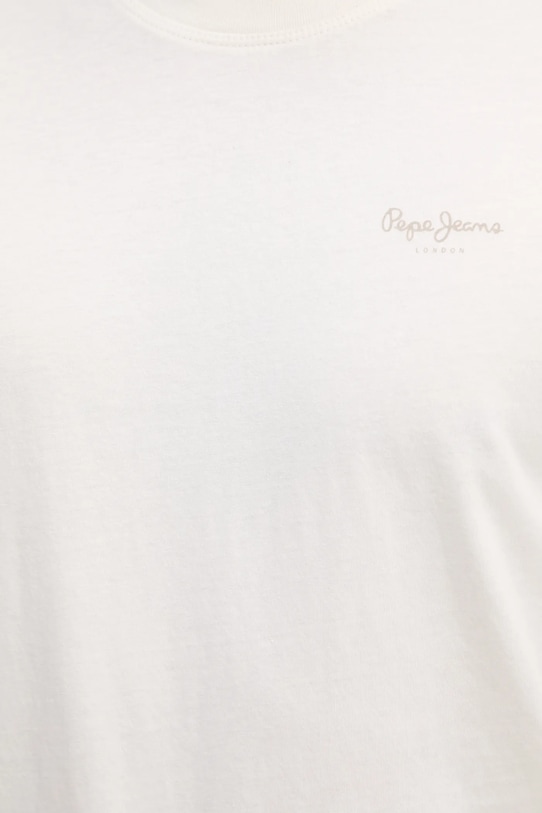 Bavlněné tričko Pepe Jeans JACKO PM508664 béžová