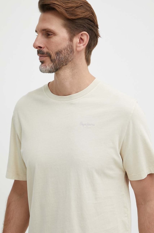 Хлопковая футболка Pepe Jeans Jacko бежевый PM508664