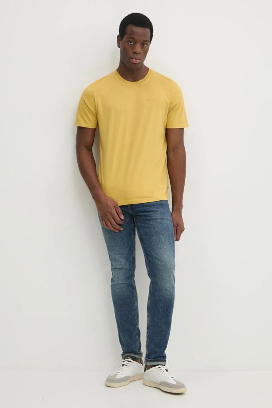 Pepe Jeans t-shirt in cotone Jacko PM508664 giallo SS25