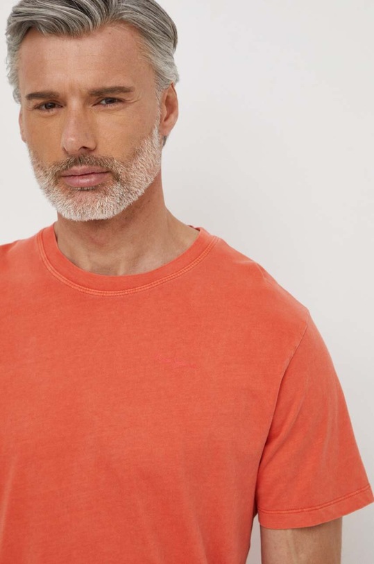 Pepe Jeans t-shirt bawełniany Jacko pomarańczowy PM508664