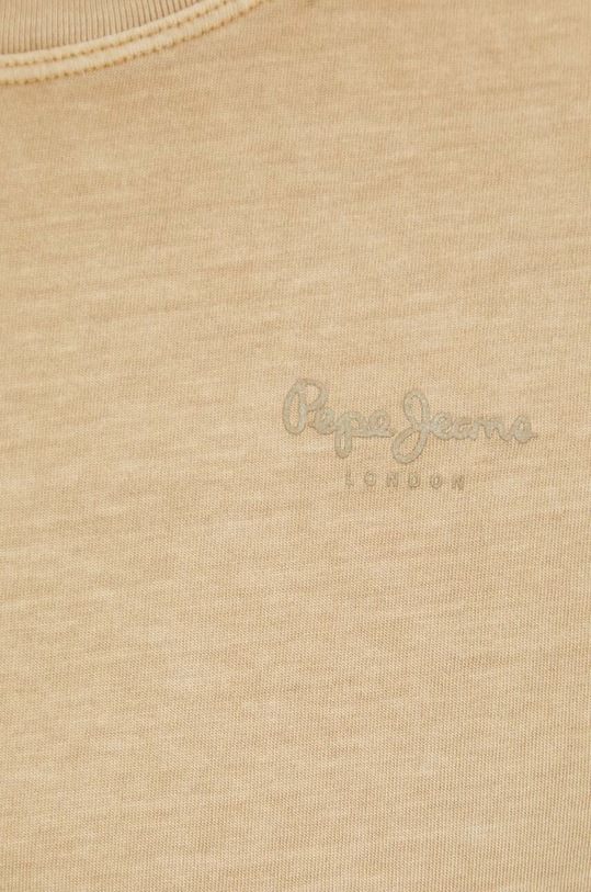 Pepe Jeans t-shirt bawełniany Jacko PM508664 beżowy